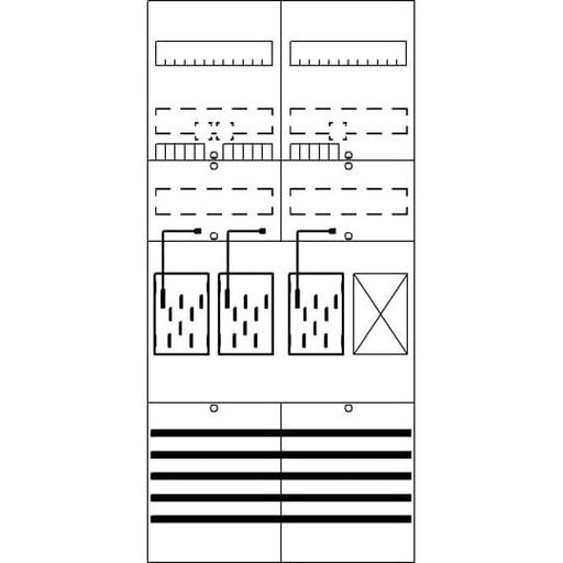 Striebel&John - Zählerfeld BF27L31 7RE 3Z1R vorverdraht − 1 Stück