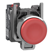 Schneider Electric - Drucktaster, Komplettgerät Drucktaster Rt 1Ö 22Mm XB4BL425 Vorsteh. Push In