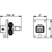 Telegärtner - LWL-Kupplung STX V4 Flanschset 100007575 LC-D Kupplung SM