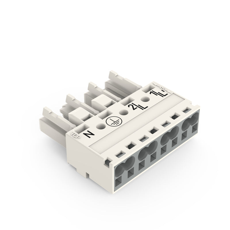 WAGO - Steckverbinder für steckbare Gebäudeinstallation Buchse 770-224 2x0,5-4mmq weiß − 50 Stück