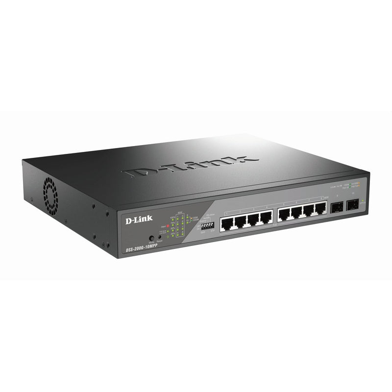 DLink - Netzwerk Switch 10-Port Gigabit Switch DSS-200G-10MPP/E 8x10/100/1000Mbit/s