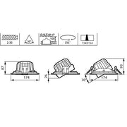 Philips Lighting - Downlight/Strahler/Flutlicht 3D-LED-Leuchte GD351B 39S #58832500 840