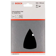 Bosch - Stützteller für Schleifwerkzeug Schleiftellerschoner, 2608000812 100 x 150 mm, 2x