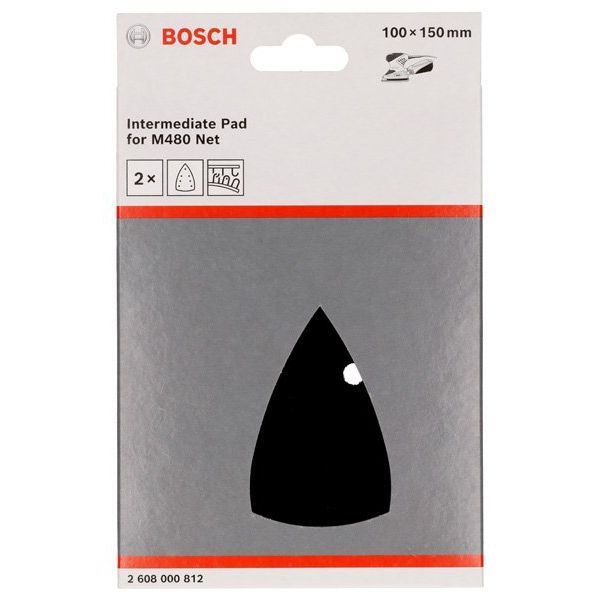 Bosch - Stützteller für Schleifwerkzeug Schleiftellerschoner, 2608000812 100 x 150 mm, 2x