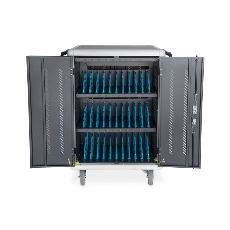 DIGITUS - Mehrfachsteckdose Mobiler Ladeschrank DN-45002 1260x824x650mm, sw