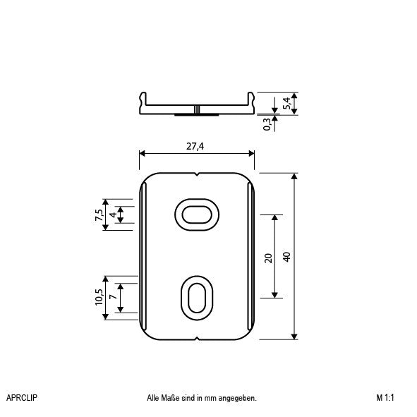 EVN Lichttechnik - Mechanisches Zubehör/Ersatzteile für Leuchten Befestigungs-Clip APRCLIP 2xClip 4xSchrauben