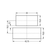WAGO - Zubehör/Ersatzteile für steckbare Gebäudeinstallation Zugentlastungsgehäuse 770-517/047-000 mit Rastschelle,weiß − 200 Stück