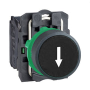 Schneider Electric - Drucktaster, Komplettgerät Drucktaster XB5AA3351 fl.,sw,1S