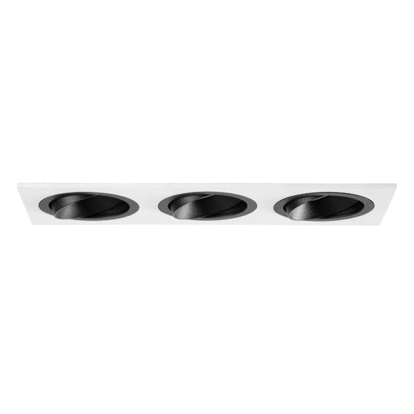 Brumberg Leuchten - Downlight/Strahler/Flutlicht Einbaumodul rechteckig 45028550 3-fach