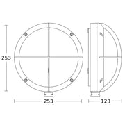 Steinel - Decken-/Wandleuchte Sensor-LED-Außenleuchte L 331 S ANT 3000K 124 x 253 x 270 mm