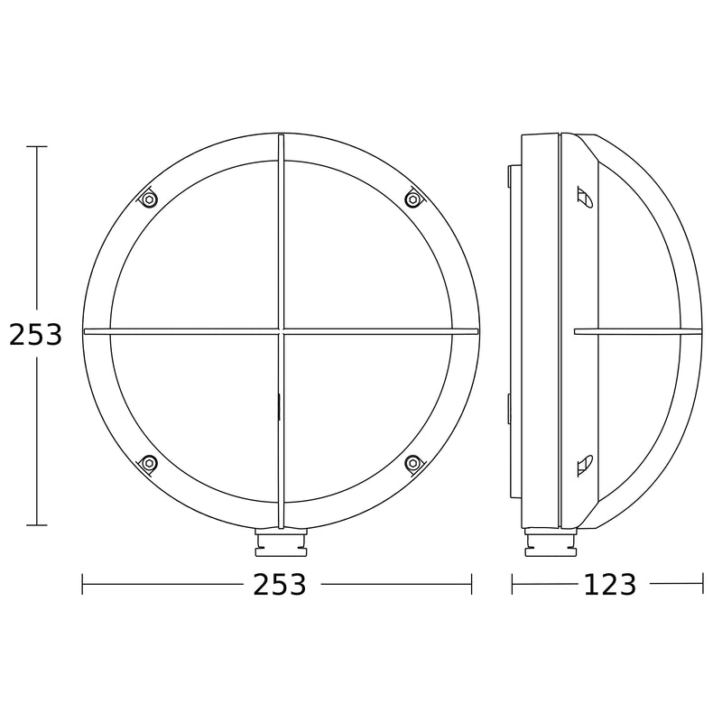 Steinel - Decken-/Wandleuchte Sensor-LED-Außenleuchte L 331 S ANT 3000K 124 x 253 x 270 mm