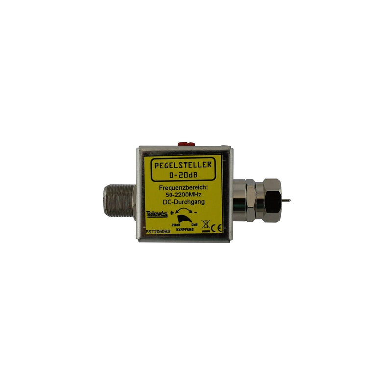 Televes - Pegelsteller 20dB PST 2050 BS Bu/St, 5-2200MHz, DC