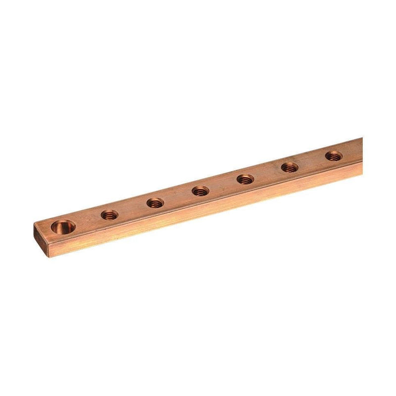 Erico - Sammelschiene Kupferschiene TCB20X10-1M m.Gewindebohrungen − 4 Stück