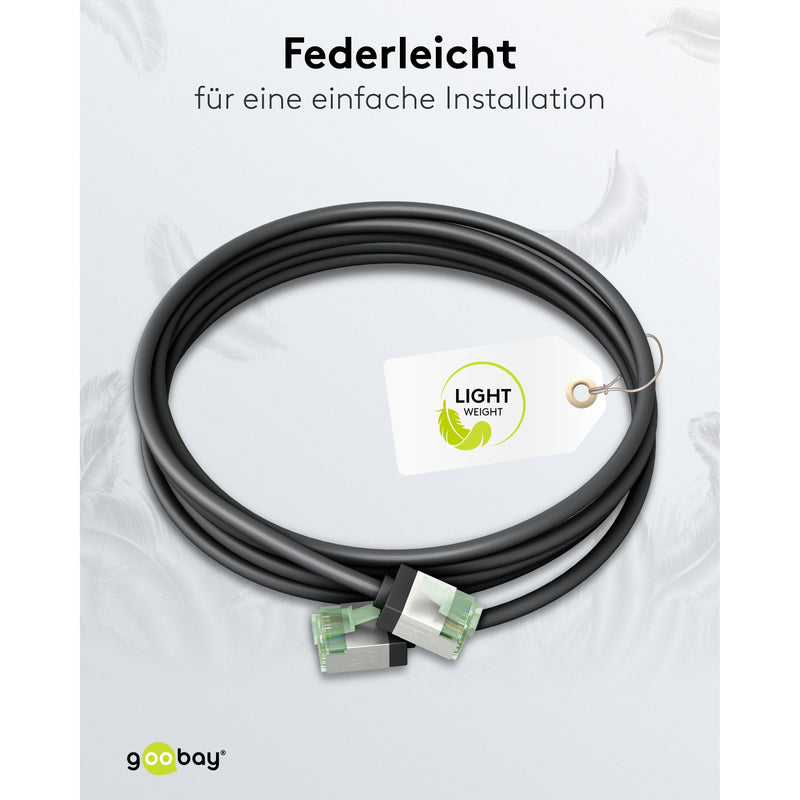 Goobay - Patchkabel Kupfer Patchkabel U/FTP Cat8.1 74356 Ultraflexibel,slim,s