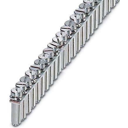 Phoenix Contact - Querverbinder/Brücker für Reihenklemme Querverbinder/Brücke FBR 80-5-EX Polzahl: 80, ws-alu − 5 Stück
