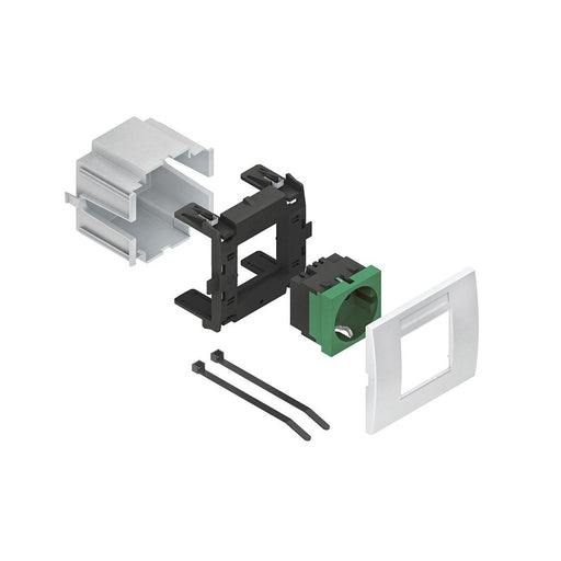 Niedax - Einbaudose für Geräteeinbaukanal Geräteeinbausystem GES 1 R SV 250V, 16A