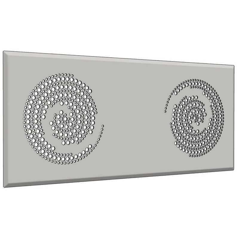 Glen Dimplex SEE - Luftdurchlassventil Ventildoppelgitter DVG DE Circles Design Circles