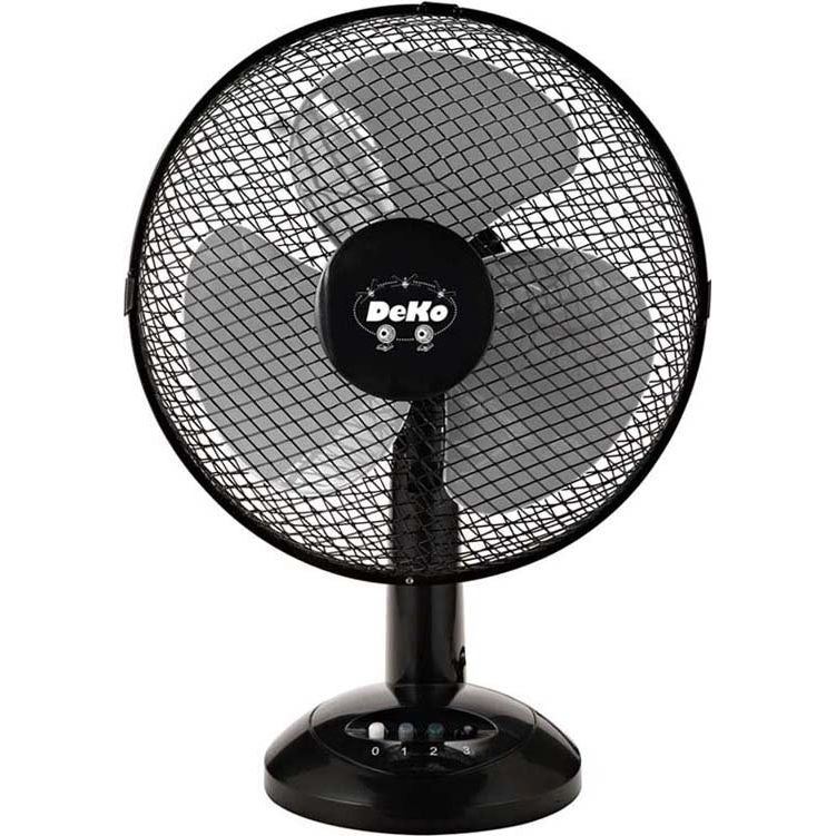 DeKon - Umluftventilator Tischventilator B 306 Stratos sw 30cm, 40W, osz