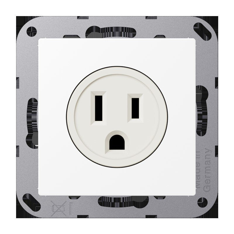 Jung - Steckdose Steckd NEMA15 A125 A 521-15 WWM V A schneeweiß m