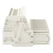 WAGO - Ein- und mehrpolige Klemmenleiste 1-Leiter-Federleiste 831-3109 CAGECLAMP,10mm²,lgr − 12 Stück