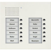 TCS Tür Control - Türstation für Türkommunikation Audio Außenstation PUK 12 PUK12/2-WS Tasten 2-spaltig UP