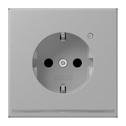 Jung - Steckdose SCHUKO Steckdose LC 1520-O LNW 204 gris moyen (32012)