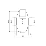 Maico - Ventilator für Rohreinbau Radial-Rohrventilator ERR 15/2 EC 587m3/h, NW150