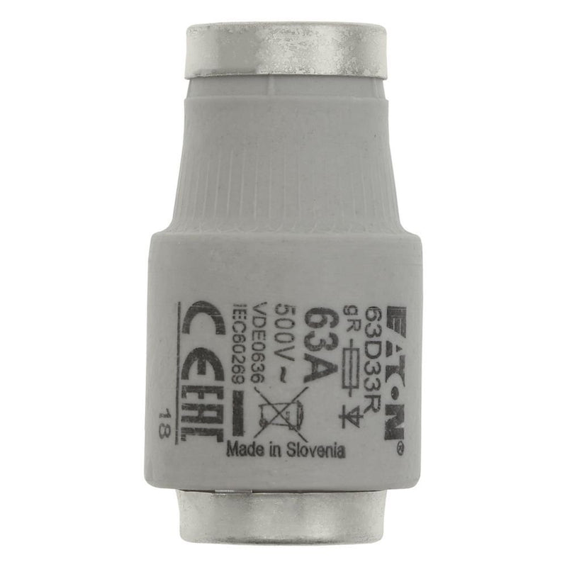 Eaton - D-Sicherungseinsatz Sicherungseinsatz Nieders. SICHERUNG-#63D33R 63A AC 500V 50kA − 25 Stück