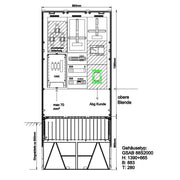 GSAB Elektrotechnik - Zähler-Komplettschrank Wandlermessung 02.W100.AR01 Bayernwerk 100A