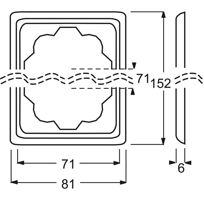 Busch-Jaeger - Abdeckrahmen Rahmen 2-fach 1722-72 elfenbein/ws  − 1 Stück

