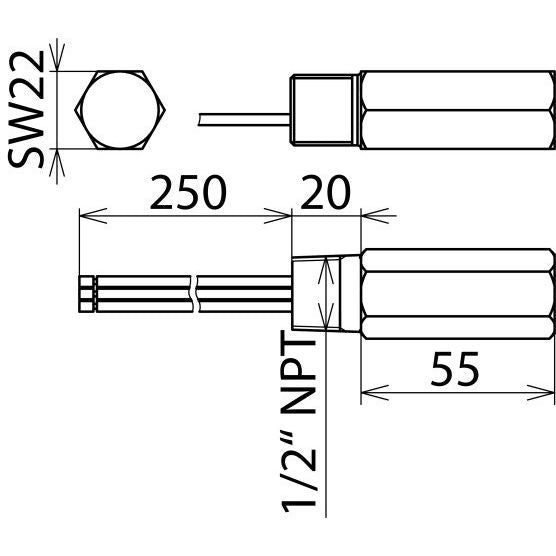 DEHN - Überspannungsableiter für Informations-/MSR-Technik Überspannungsableiter DPI CD EXD 24 N DEHNpipe Ex (d)