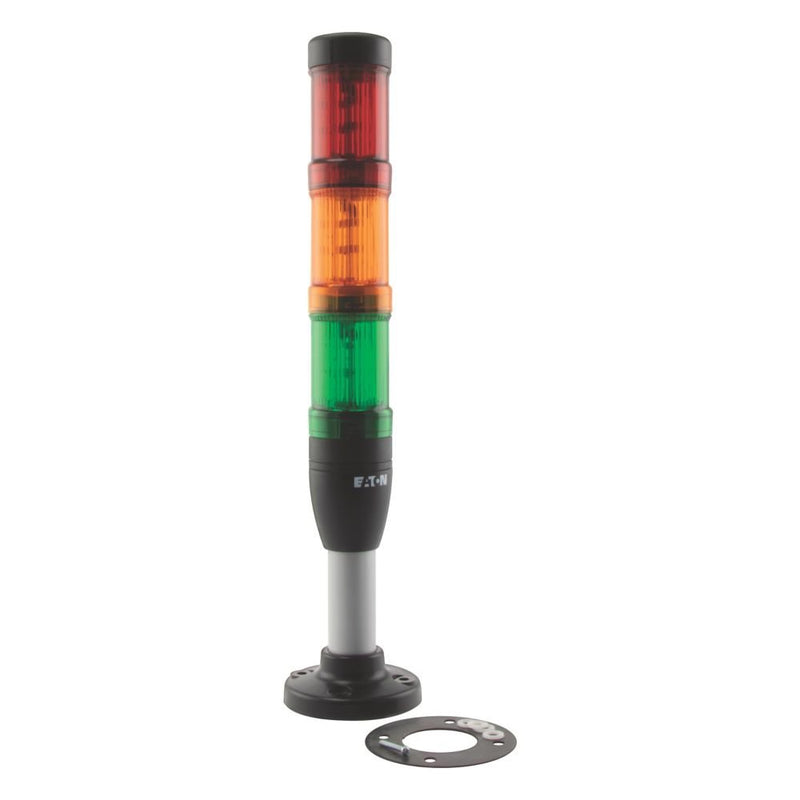 Eaton - Signalsäule, Komplettgerät rot-orange- SL4-100-L-RAG-24LED grün LED 24V