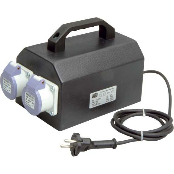 Trafo-Technik-Hoppecke - Einphasen-Steuertransformator Sicherheitstrafo, tragbar ET-CEE2 200VA230/24V sw