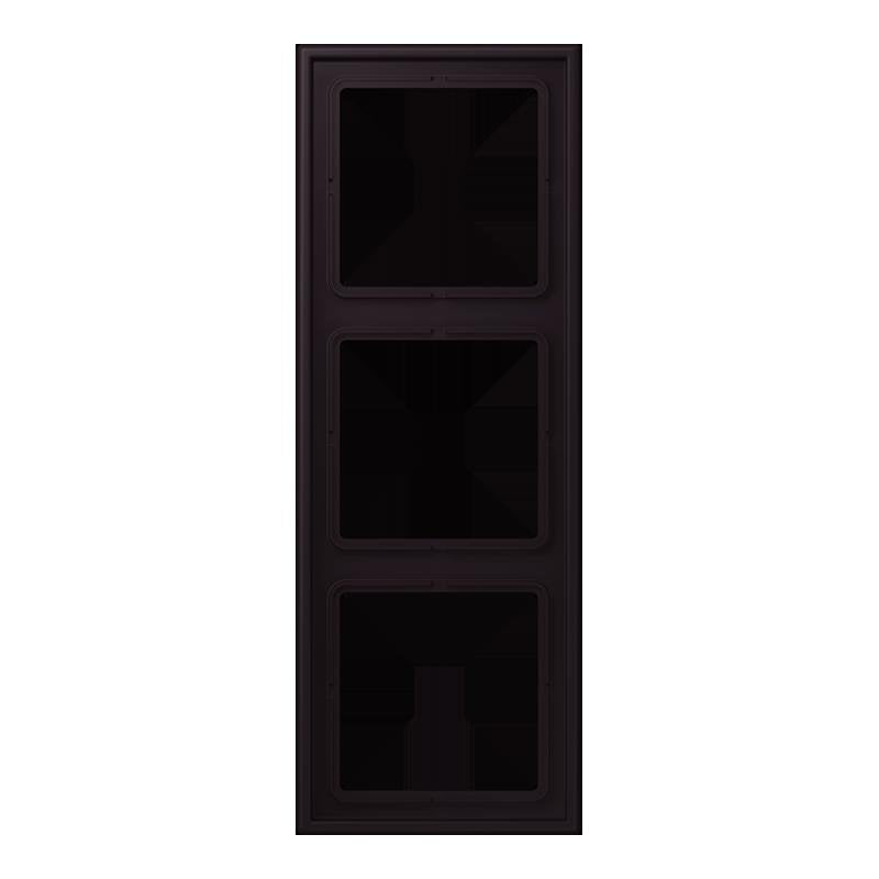Jung - Abdeckrahmen Rahmen 3-fach LC 983 248 noir divoire