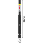 Bosch - Bit PRO Impact 2608522537 Bit, T30, 90 mm