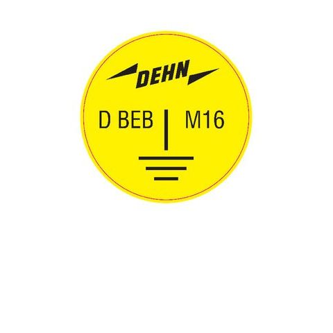 DEHN - Zubehör/Ersatzteile für Erdung und Blitzschutz Erdungsaufkleber D EAK D50 BEB