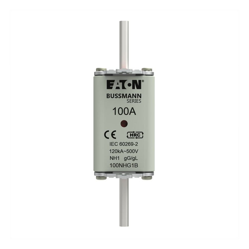 Eaton - Messersicherung Sicherungseinsatz Nieders. NHSICHERUN#100NHG1B 100A AC 500V 120kA − 3 Stück