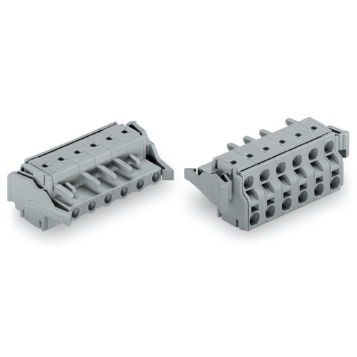 WAGO - Kabelsteckverbinder für Leiterplattensteckverbinder 2-Leiter-Federleiste 231-2212/037-000 CAGECLAMP,2,5mm²,gr − 10 Stück
