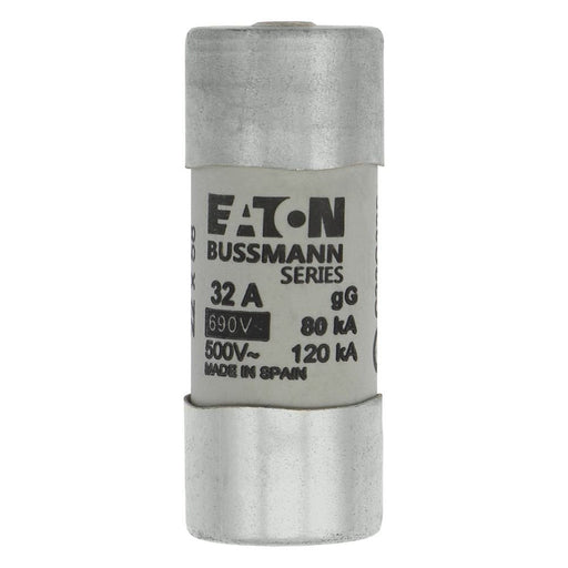 Eaton - Zylindrische Sicherung Sicherungseinsatz Nieders. CYL GG 22,#C22G32S 32A AC 690V 80kA − 10 Stück