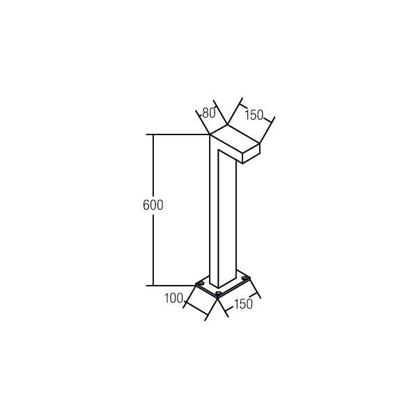 Brumberg Leuchten - Wegeleuchte LED-Pollerleuchte IP65 60006103 230V 3000K Graphit