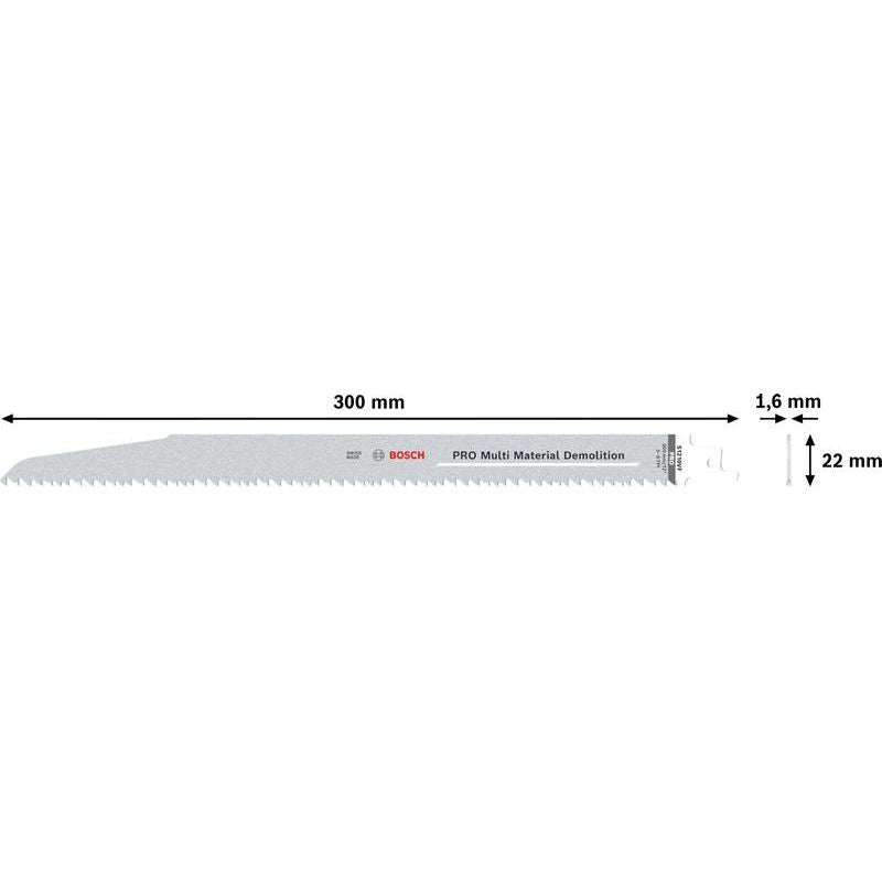 Bosch - Säbelsägeblatt PRO Multi Material 2608657612 Demolition S1210VF