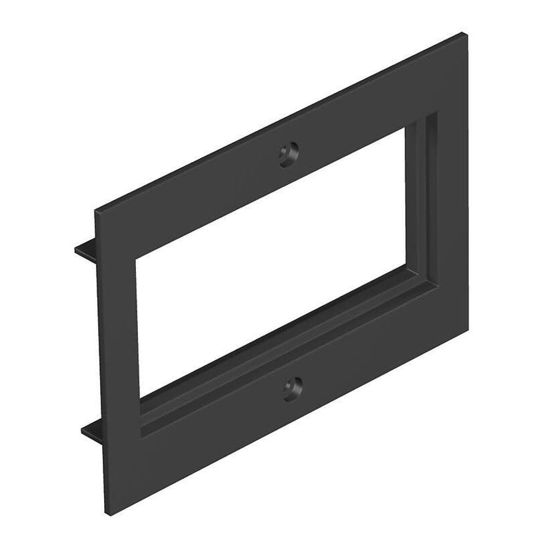 OBO Bettermann - Abdeckplatte für Einbaueinheiten Abdeckplatte T4B P7 9011 2f Modul 45 f. T4B