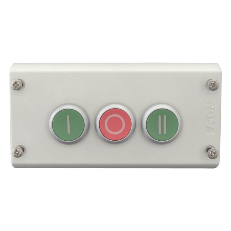 Eaton - Befehls- und Meldegeräte-Kombination im Gehäuse 3F-Drucktaster M22-I3-M1 3S3Ö,Aufbau