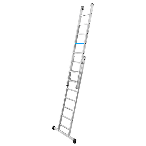 ILLER-LEITER - Stufenleiter Aluminium Schiebeleiter 6808-7 ErgoPlus 2x8 Stufen