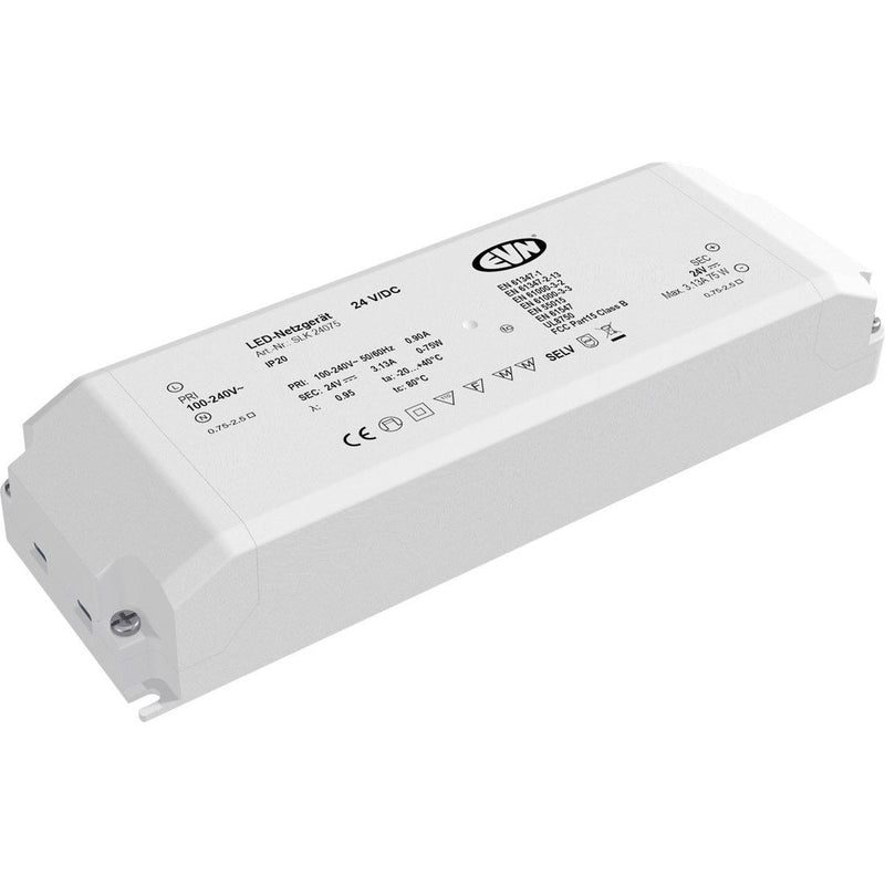 EVN Lichttechnik - LED-Betriebsgerät LED-Netzgerät SLK 240 75 24VDC 1-75 Watt