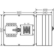 Hensel - Lasttrennschalter Mi-Lastumschaltergehäuse Mi 7884 630A 4polig + PE