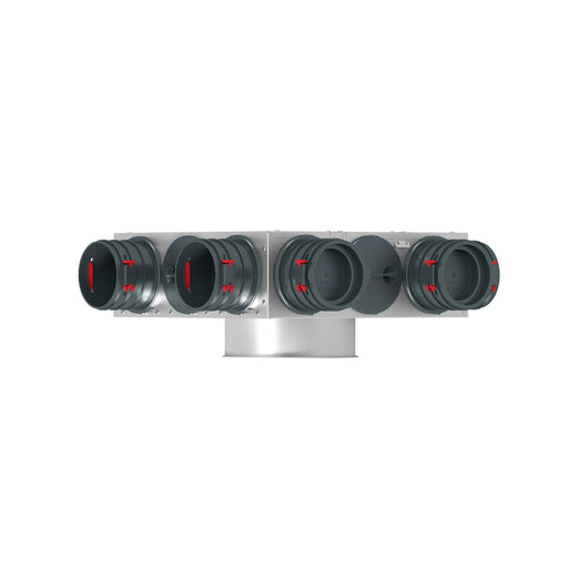 Helios Ventilatoren - Zubehör/Ersatzteile für Ventilatoren FlexPipe Verteil-Element FRS-VE 9-75/160 9 Einzelstutzen Rund