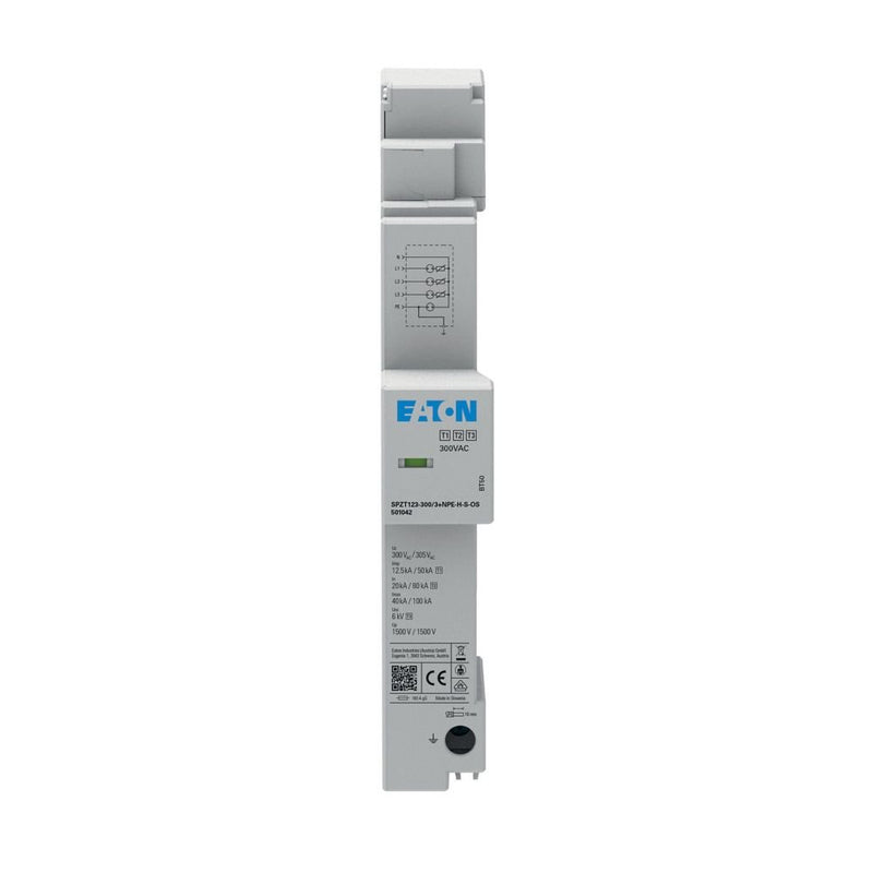 Eaton - Kombi-Ableiter für Energietechnik Überspannungsableiter SPZT123-3003+NPEHSOS f.40mm Sammelschiene
