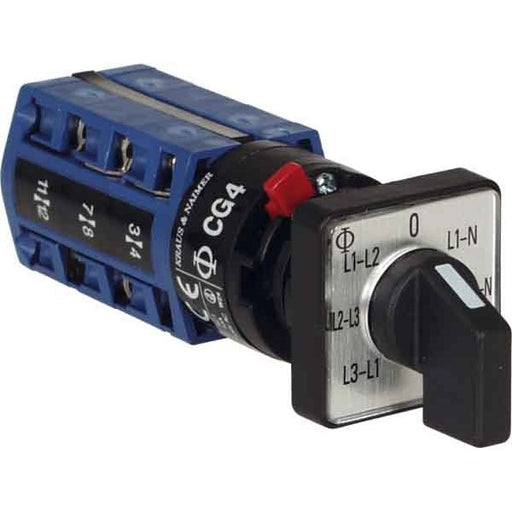 Kraus&amp;Naimer - Voltmeterumschalter Voltmeterumschalter CG4 A007-624 FS2 mit 0-Stellung − 1 Stück by Kraus&amp;Naimer
