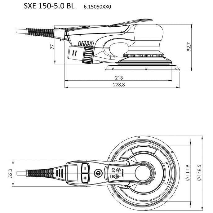 Metabowerke - Exzenterschleifer (elektrisch) Exzenterschleifer SXE 150-5.0 BL